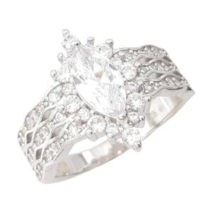 925 Sterling Silver Ladies Ring RMS-1430