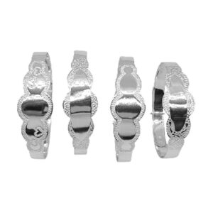 925 Sterling Silver Baby Bangles associated THICK BBS-101