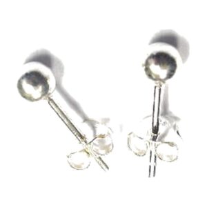 925 Sterling Silver Earrings Full Ball 2.5MM EFB-2.5MM