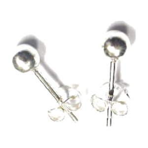 925 Sterling Silver Earrings Full Ball 2MM EFB-2MM