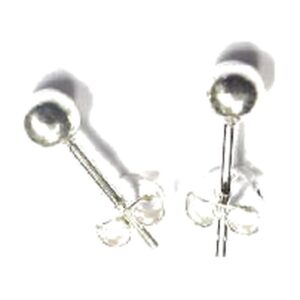 925 Sterling Silver Earrings Full Ball 3MM EFB-3MM