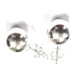 925 Sterling Silver Earrings Full Ball 10MM EFB-10MM