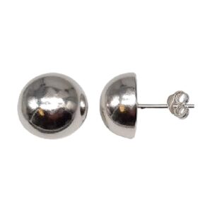 925 Sterling Silver Earrings Half Ball 8MM EHBL-8MM