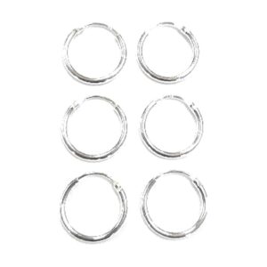 925 Sterling Silver Sleepers ESL-1.2 X 12MM