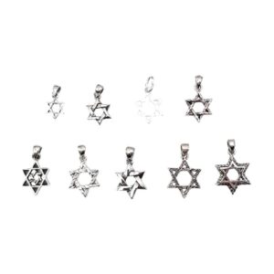 925 Sterling Silver Jewish Pendants Style B