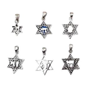925 Sterling Silver Jewish Pendants Style C