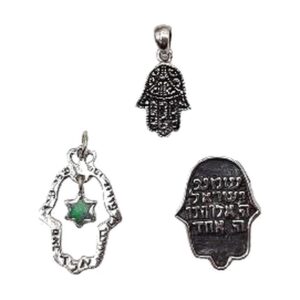 925 Sterling Silver Jewish Pendants Style H