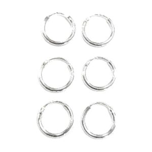 925 Sterling Silver Sleepers ESL-1.2 X 14MM