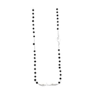 925 Sterling Silver Rosary Necklace 3MM Ball 50CM No drop RNCO-3/50CM