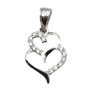 925 Sterling Silver 13.5MM Heart Pendant P-525