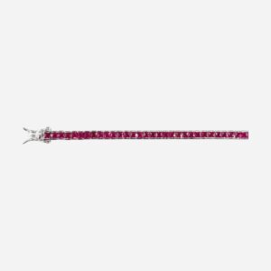Ladies Ruby square 2.5MM Tennis BR