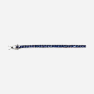 Ladies sapphire square 2.5MM Tennis BR