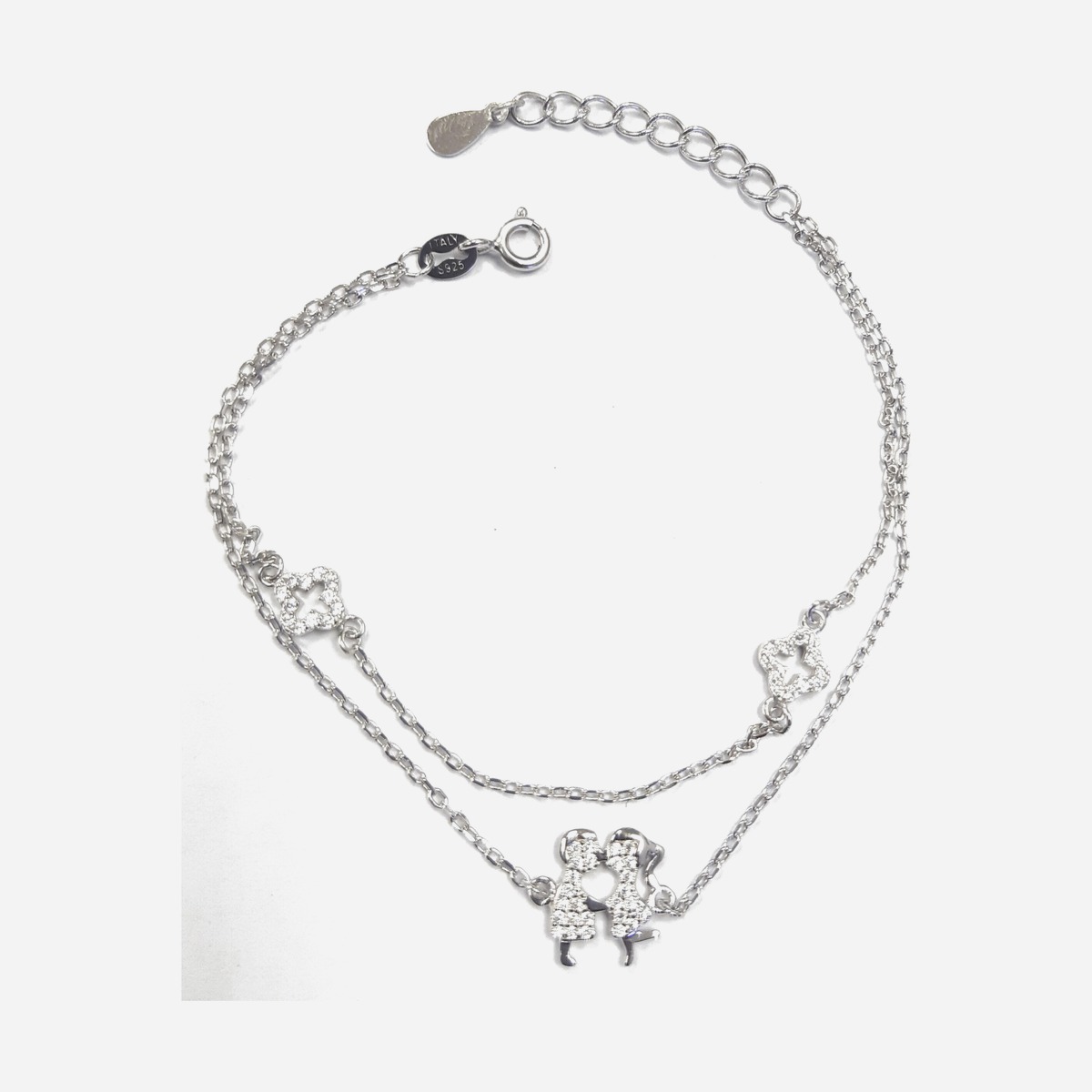 925 Sterling Silver C.Z Bracelet CHBR-401
