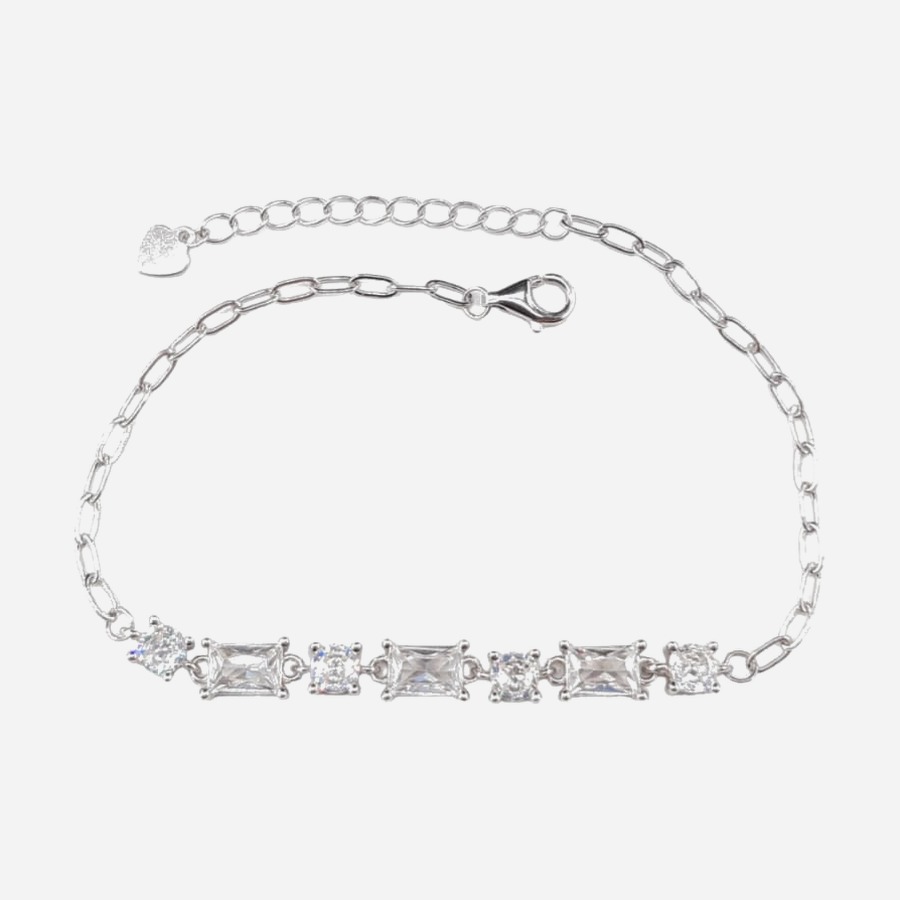925 Sterling Silver C.Z Bracelet CHBR-513