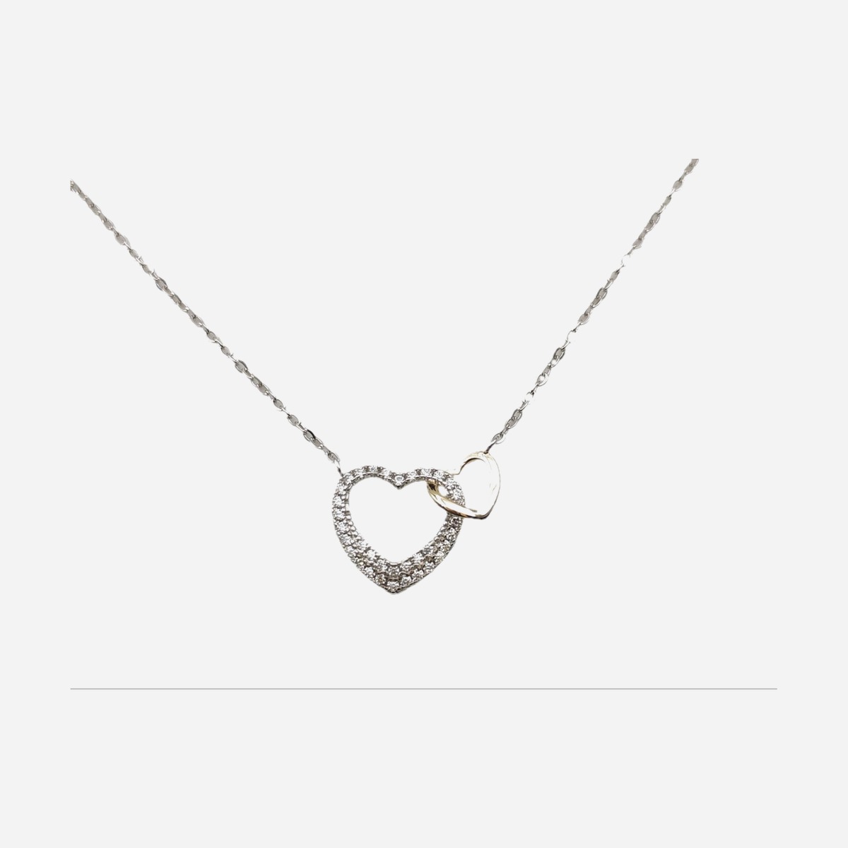 925 Sterling Silver C.Z Necklace NPC-199