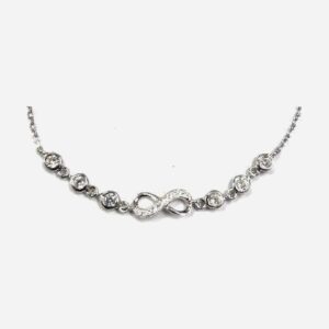 925 Sterling Silver Infinity Bracelet 12MM 17-19CM INF-203