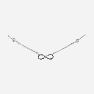 925 Sterling Silver Infinity NPC 16.5MM 45+5CM INF-303