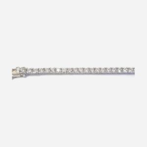 925 Sterling Silver 4MM Round C.Z Tennis Bracelet TBR-4MM/19CM