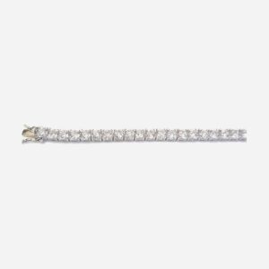 925 Sterling Silver 5MM Round C.Z Tennis Bracelet TBR-5MM/19CM
