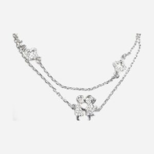 925 Sterling Silver Charm Bracelet (Boy & Girl Pendant) 20CM CHBR-402