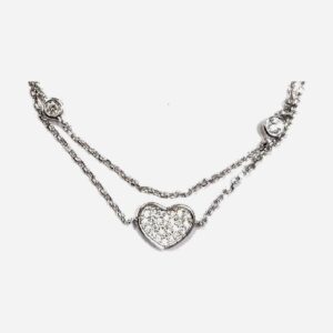 925 Sterling Silver Charm Bracelet (Heart) 10MM 17-19CM CHBR-422