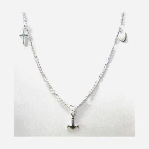 925 Sterling Silver Cross/Anchor/Heart ANK-128