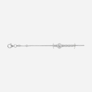 925 Sterling Silver Popcorn with 3MM Ball Anklet ANK-143