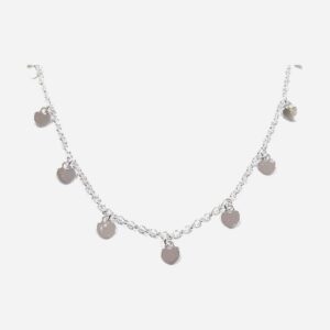 925 Sterling Silver Heart Anklet ANK-147