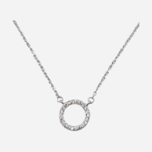 925 Sterling Silver Pendant Necklace (CIRCLE OF LIFE) 11MM 45+5CM NPC-137