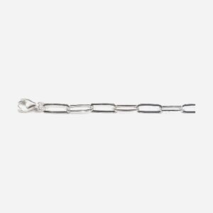 925 Sterling Silver Paperclip Chain/BR PCFS-H-3.7MM