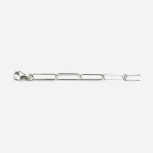 925 Sterling Silver Paperclip Chain/BR PCRS-H-4MM